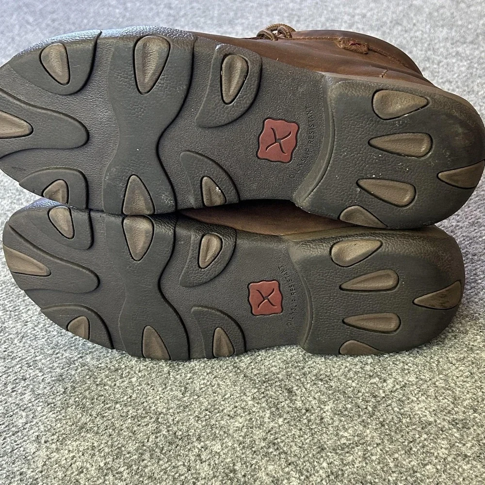 Twisted X Boots Mens Size 8M Brown Leather Chukka Steel Toe Work MDMST01‎